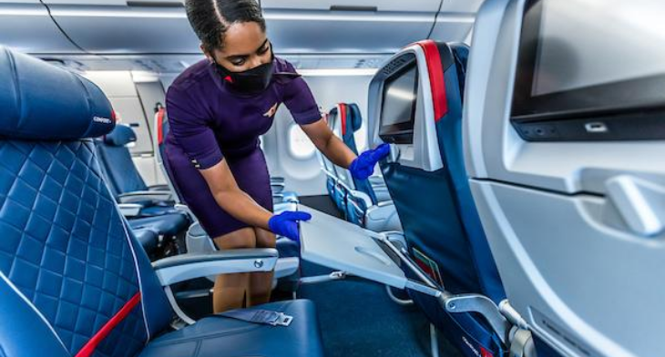 Delta has partnered with Lysol for onboard aircraft cleaning