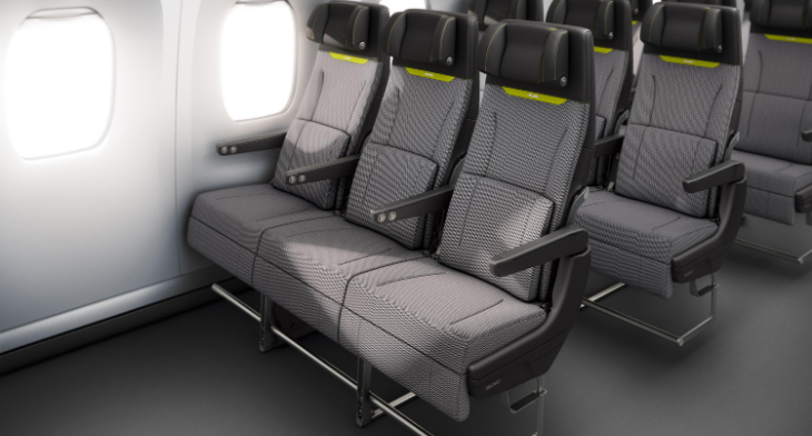 Recaro Aircraft Seating economy class CL3710 seats