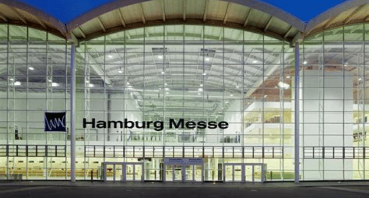 front view of Hamburg Messe
