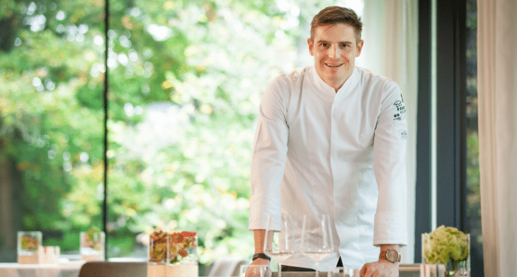 Chef Tim Boury has re-committed to designing menus for Brussels Airlines
