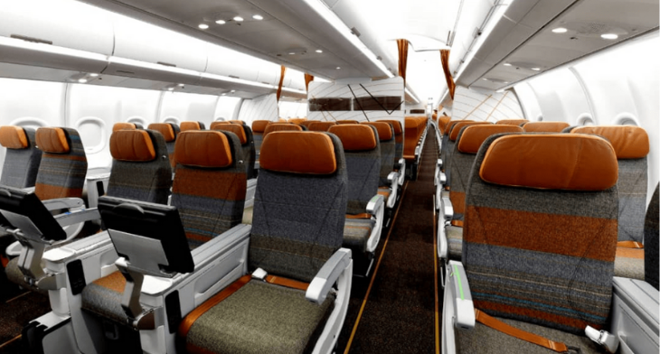 Geven's Premium Economy Comoda seating for Uganda Airlines A330-800neo