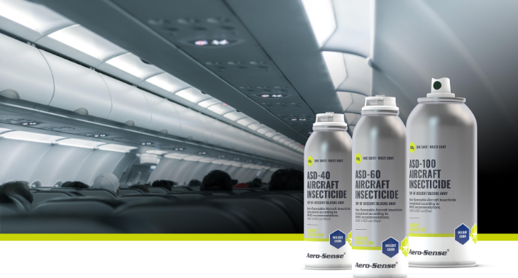Aero-Sense ASD is the first aerosolised aircraft insecticide worldwide to receive an approval for sale and use in all 27 Members States of the European Union, including Iceland, Norway and Switzerland, is now available to airline customers.