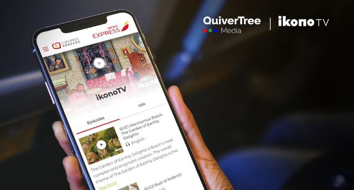 QuiverTree and iKono TV are brining art to IFE screens under a new partnership