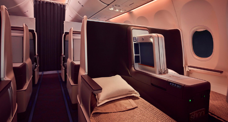 Passengers travelling on flydubai's 737 MAX aircraft offers a flatbed in Business Class and enhanced IFE offerings.