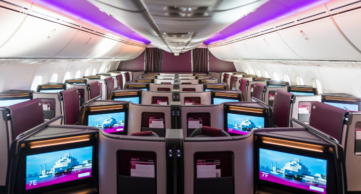Qatar Airways will launch its new Boeing 787-9 Dreamliner passenger aircraft, featuring a new business class suite and seat from Adient.