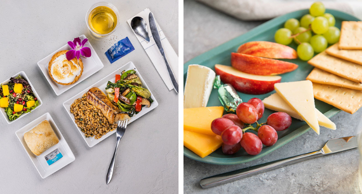 Alaska Airlines has introduced an expanded selection of freshly prepared, West Coast inspired first class meals on all flights more than 670 miles and hot meals on flights longer than 1,100 miles.