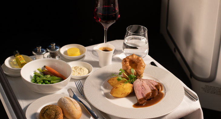 British Airways is to introduce a Best of Britain menu including Roast Beef and Yorkshire puddings