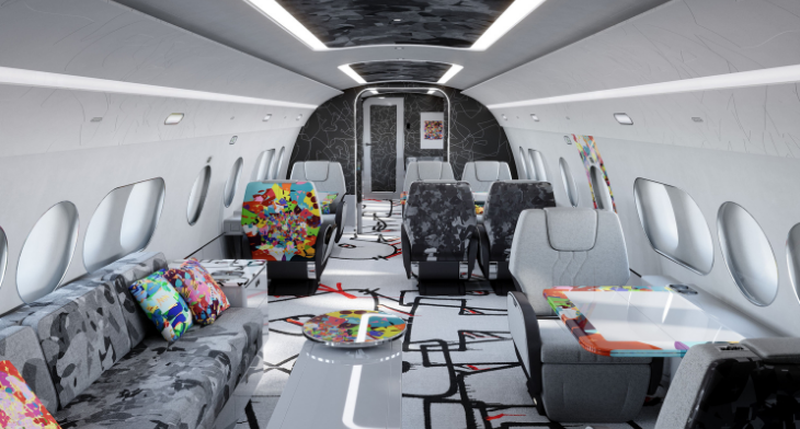 Airbus Corporate Jets (ACJ) and renowned contemporary artist Cyril Kongo, a.k.a. Mr Colorful, have jointly designed an ACJ cabin – the ACJ TwoTwenty special cabin edition by Cyril Kongo.