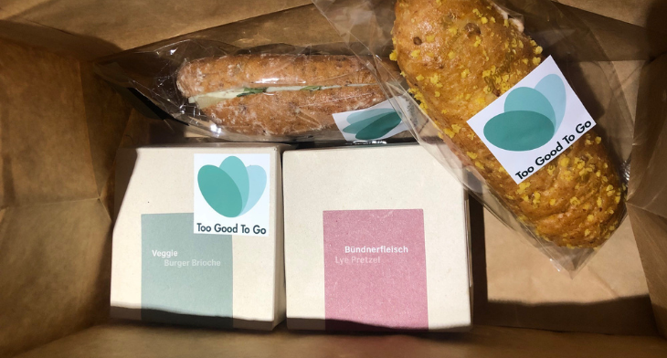 SWISS and Too Good to Go will sell unused food as part of a trial to reduce food waste.