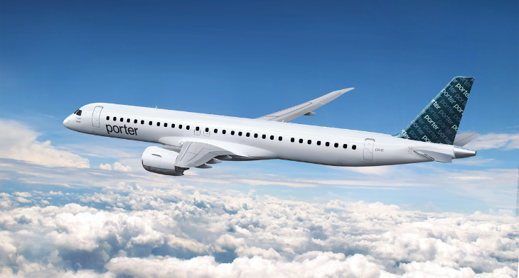 Porter Airlines has selected Viasat for in-flight connectivity (IFC) on its 30 new Embraer E195-E2 aircraft,