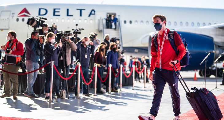 Delta operates Team-USA charter to Olympic Winter Games Beijing 2022