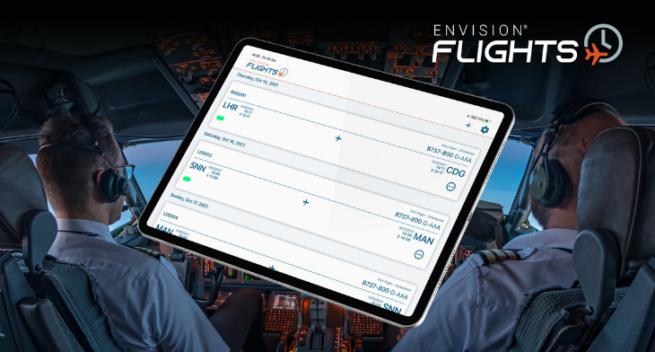 ENVISION Flights app by Rusada