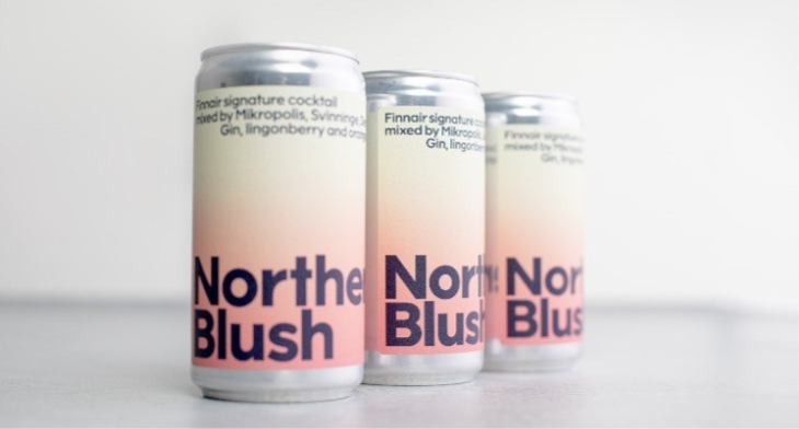 Finnair Northern Blush drink