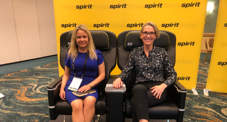 Spirit Airlines' enhanced Haeco seats