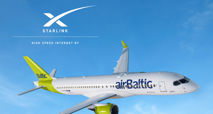 airBaltic to Equip Entire Fleet with SpaceX’s Starlink