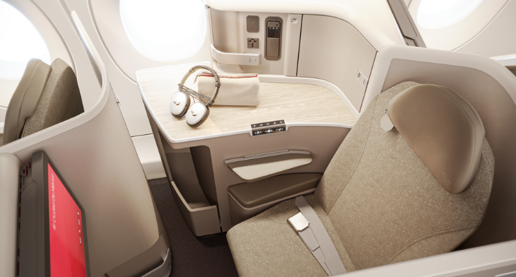 RECARO Aircraft Seating CL6720 Business Class Seat With Sliding Doors Takes Flight On Iberia A350