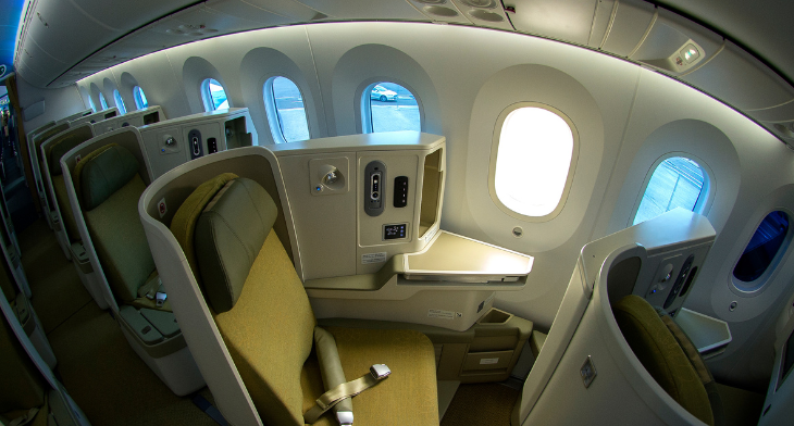 Vietnam Airlines B787-9 Dreamliner Business Class cabin