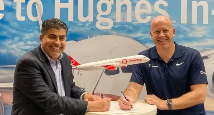 Hughes launches OneWeb LEO in-flight solutions globally