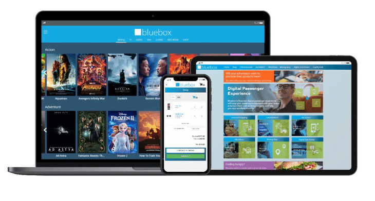 Blueview digital passenger experience platform Image: Bluebox