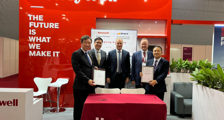 Honeywell Expands Partnership with Asia Pacific Aircraft Component Services on Repairs, Spare Parts