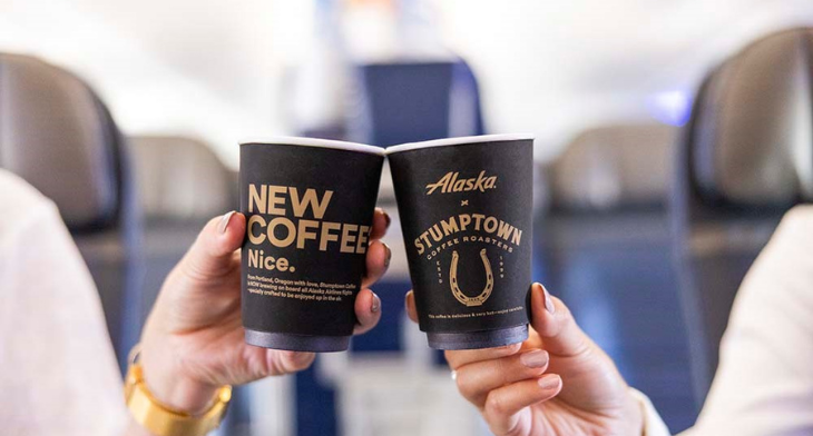 Alaska Airlines partners with Stumptown Coffee
