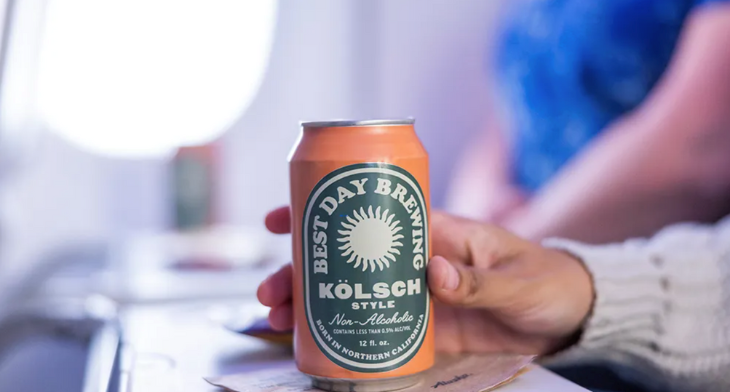 Alaska Airlines adds craft non-alcoholic beer to its onboard drinks selection