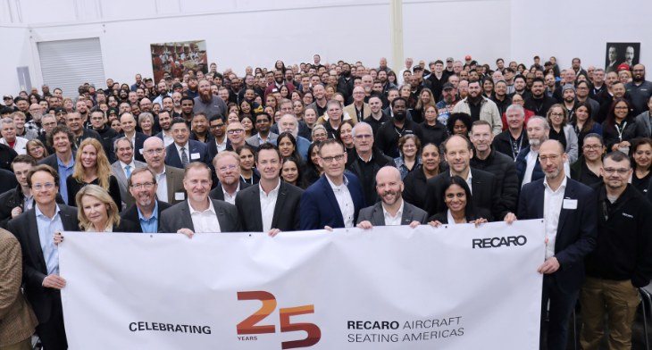 On December 13, RECARO Aircraft Seating (RECARO) celebrated 25 years of manufacturing excellence at its Americas facility.