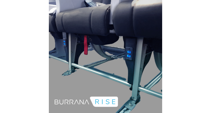 Burrana’s RISE Power is now linefit offerable for the A320 Family