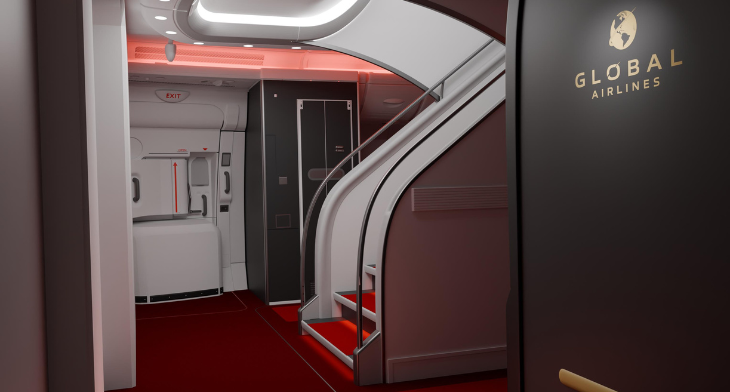 Global Airlines appoints Factorydesign as cabin design partner