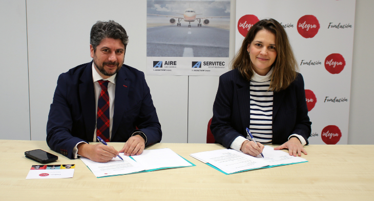 AVIACTION, has signed a partnership with a Spanish foundation that promotes socially inclusive employment