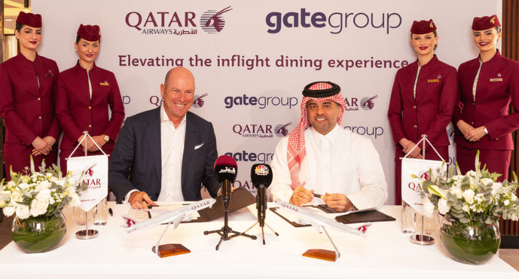 Qatar Airways and gategroup announce new in-flight dining partnership